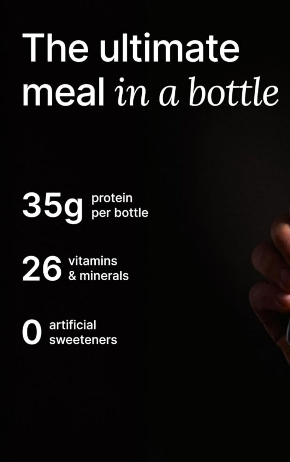 Huel Black Edition Ready-to-Drink 35g Protein Per Bottle Plant Based (8x 500ml bottles)