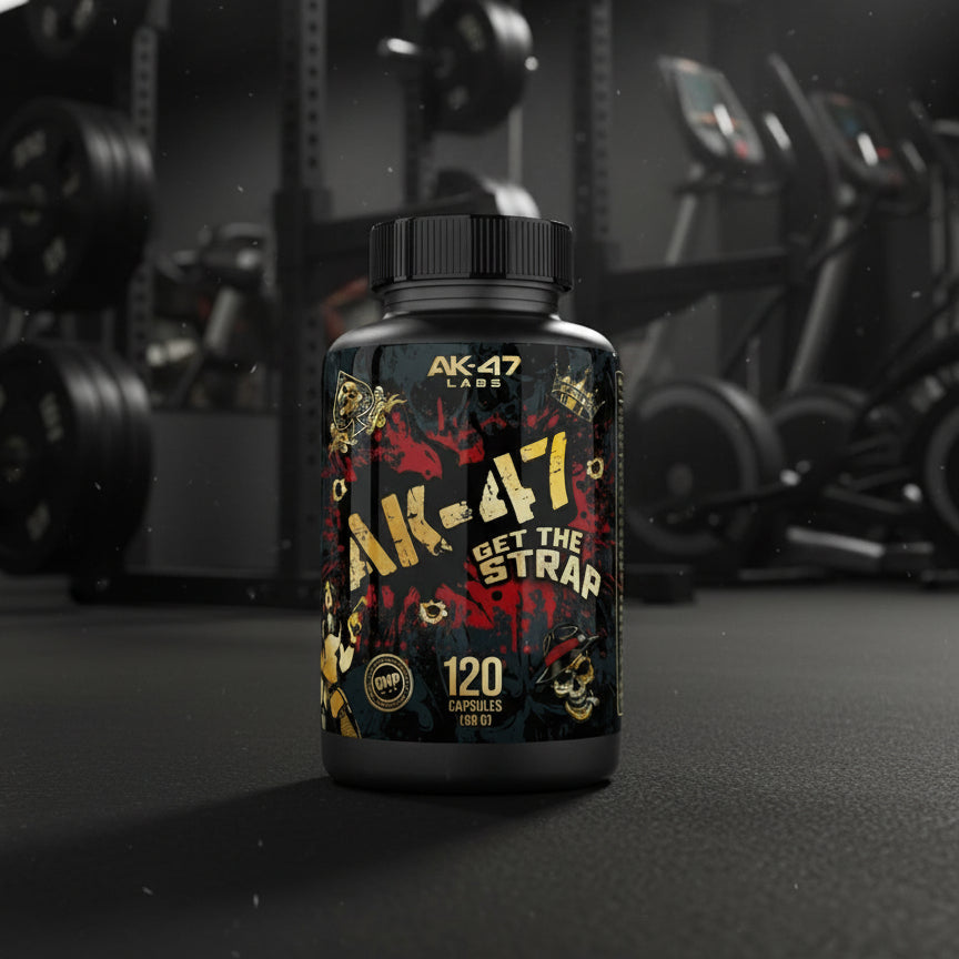 AK-47 Labs Get The Strap Capsules – 120-Cap Bottle