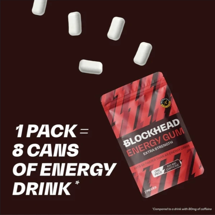 Blockhead Energy Gum Extra Strength (12×16.45)