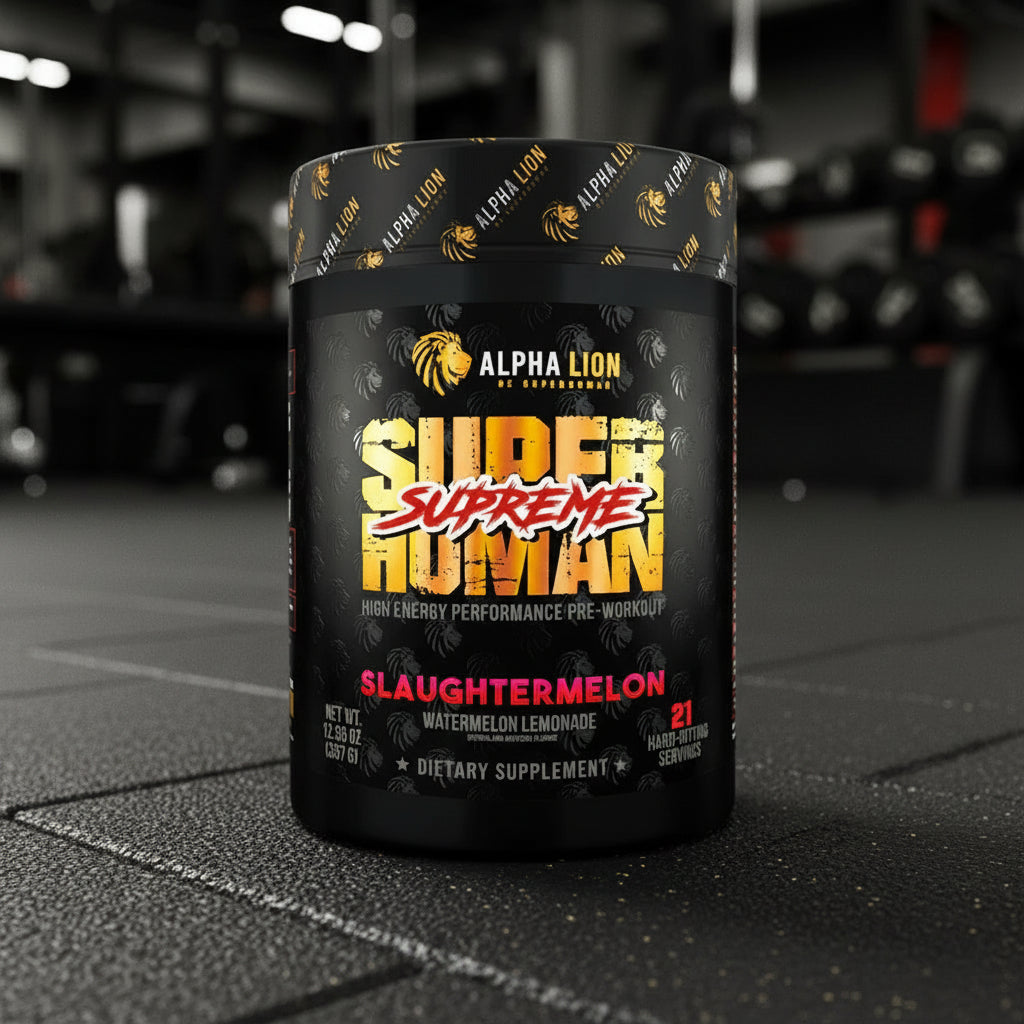 Alpha Lion SuperHuman Supreme Pre-Workout – 357g Tub - Slaughtermelon