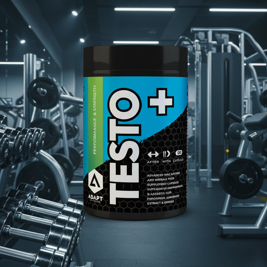 Adapt Nutrition Testo+ Capsules – 120-Cap Bottle