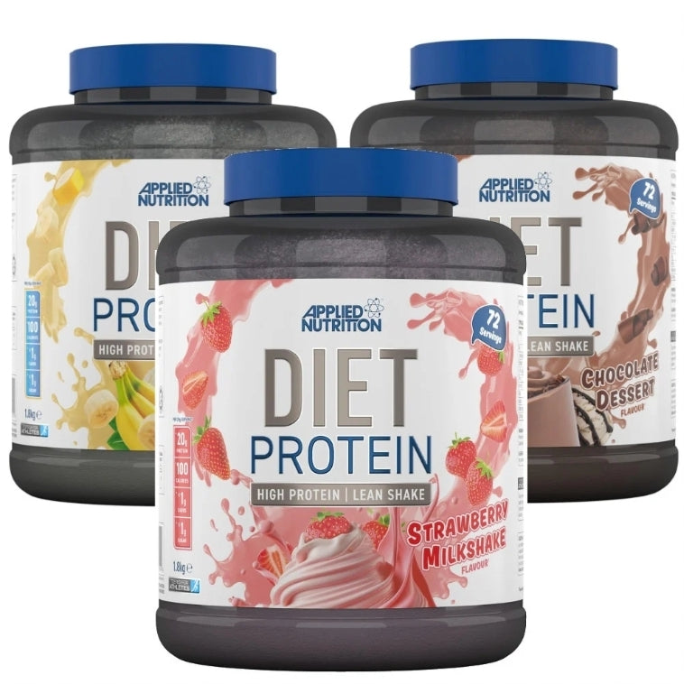 Applied Nutrition Diet Whey Protein Powder, Low Carb & Sugar (1.8kg)