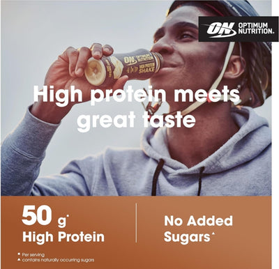 Optimum Nutrition High-Protein Low-Fat Shakes – 12-Bottle Case (500ml)