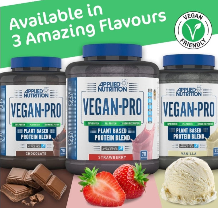 Applied Nutrition Plant Protein Powder Dairy-Free (1.8kg, 60 Servings) 3 Flavourings