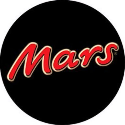 Mars logo – global food and confectionery company behind leading snack brands UK