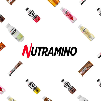 Nutramino logo – sports nutrition and protein snacks brand UK