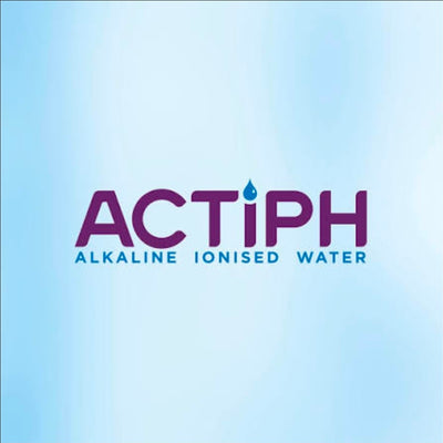 Actiph logo – alkaline ionised water and hydration brand UK
