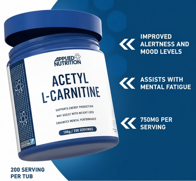 Applied Nutrition Acetyl L-Carnitine – 150g Tub
