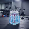 Multiple bottles of Actiph water on a gym background
