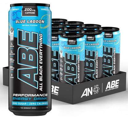 Applied Nutrition ABE pre workout cans 12 pack 330ml Blue Lagoon