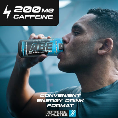 Applied Nutrition ABE pre workout cans 12 pack 330ml Blue Lagoon