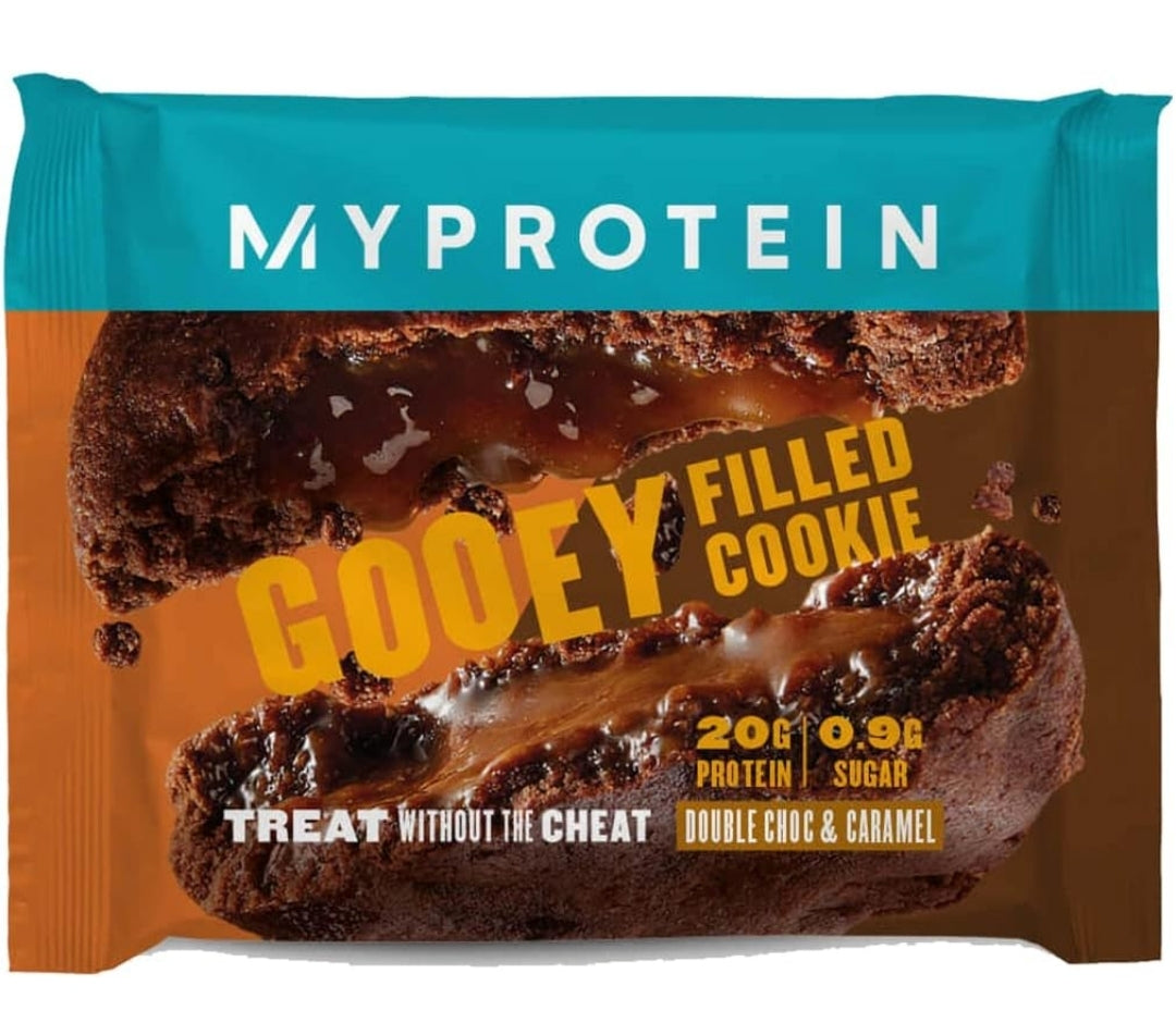 Myprotein filled cookie double choc caramel 12 pack 75g