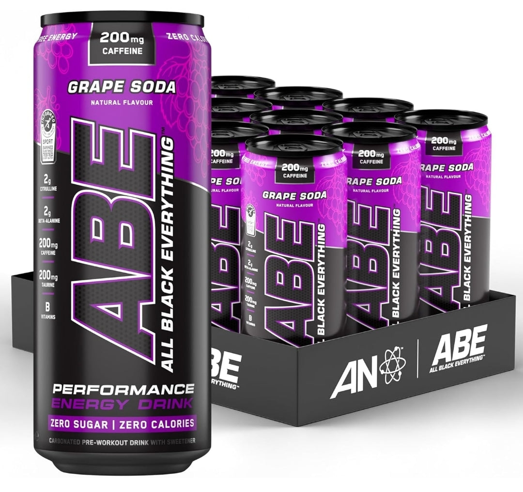 Applied Nutrition ABE Pre Workout Cans - Grape Soda / 12 Pack