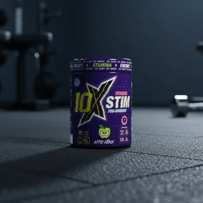 10X Athletic STIM Pre-Workout – 600g Tub - Apple Attack