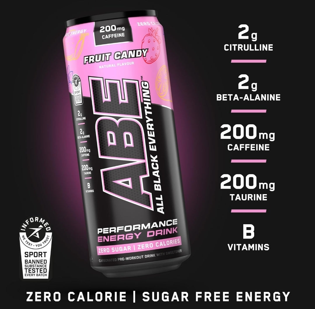 Applied Nutrition ABE pre workout cans 12 pack 330ml Fruit candy