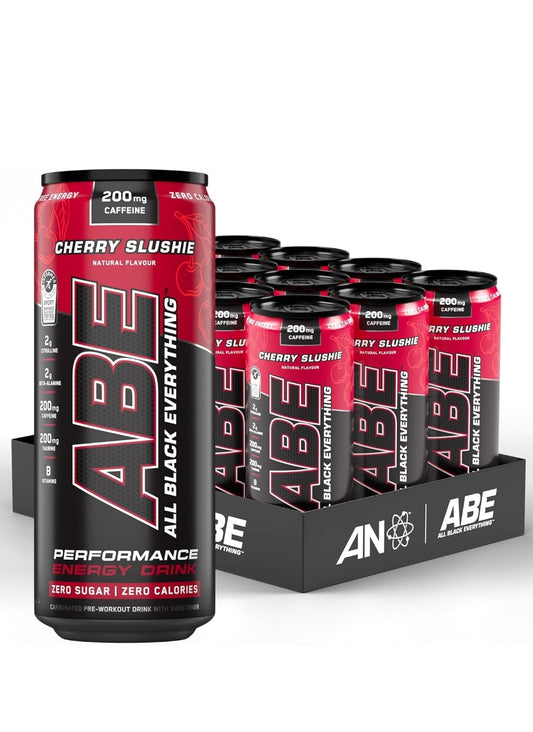 Applied Nutrition ABE pre workout cans 12 pack 330ml cherry slushie