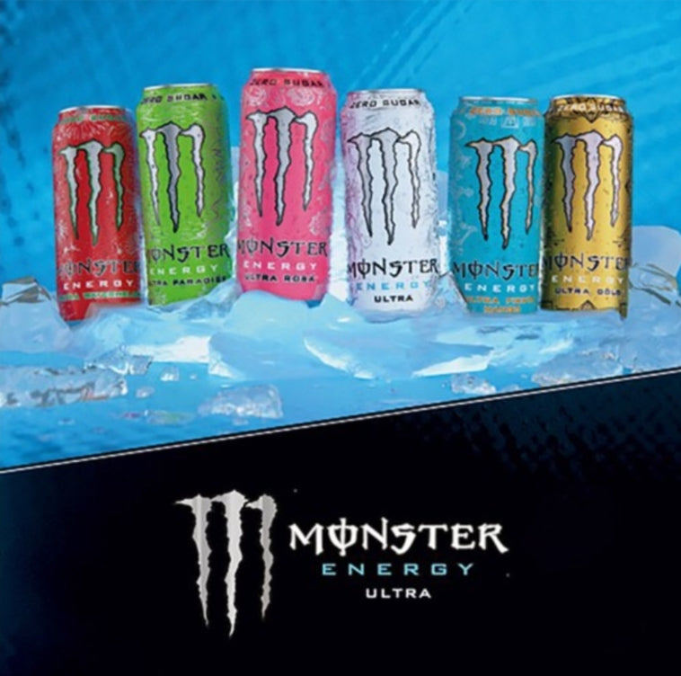 Monster Energy Ultra Drink Can (12 Pack) 500ml (Ultra Gold Flavour)