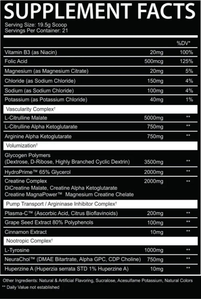 AfterDark EPO+ Stim Free Pre Workout (410g)