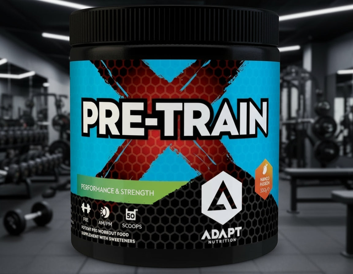 Adapt Nutrition PreTRAIN X Pre-Workout – 350g Tub - Mango Passion