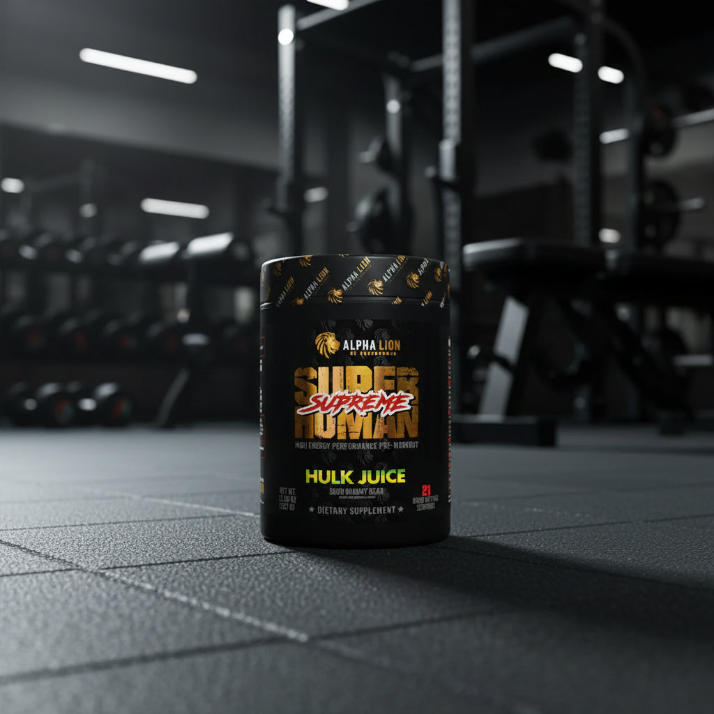 Alpha Lion SuperHuman Supreme Pre-Workout – 357g Tub - Hulk Juice