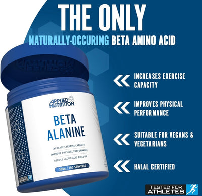 Applied Nutrition Beta-Alanine Pre-Workout Powder – Unflavoured – 300g Tub