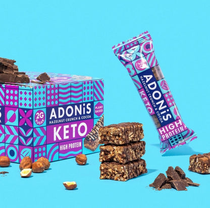 ADONiS Hazelnut Crunch Keto Protein Bar (12×45g)