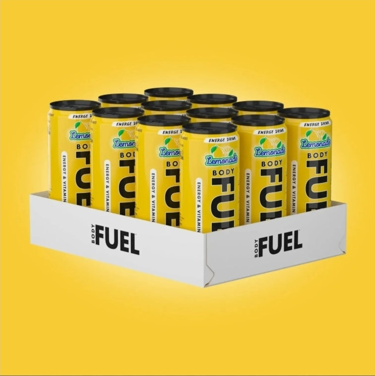 Applied Nutrition Body Fuel Energy Drink – 12-Bottle Case (330ml) - Lemonade