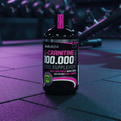 BioTech USA L-Carnitine 100.000 - Liquid - 500ml Tub - Apple