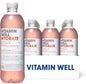 Vitamin Well, Flavoured water Packed with Vitamin C, D, Zinc, Biotin, Low Calorie  (12 x 500ml)