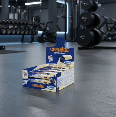 Grenade Protein Bars – 12-Bar Case (60g) - Oreo White