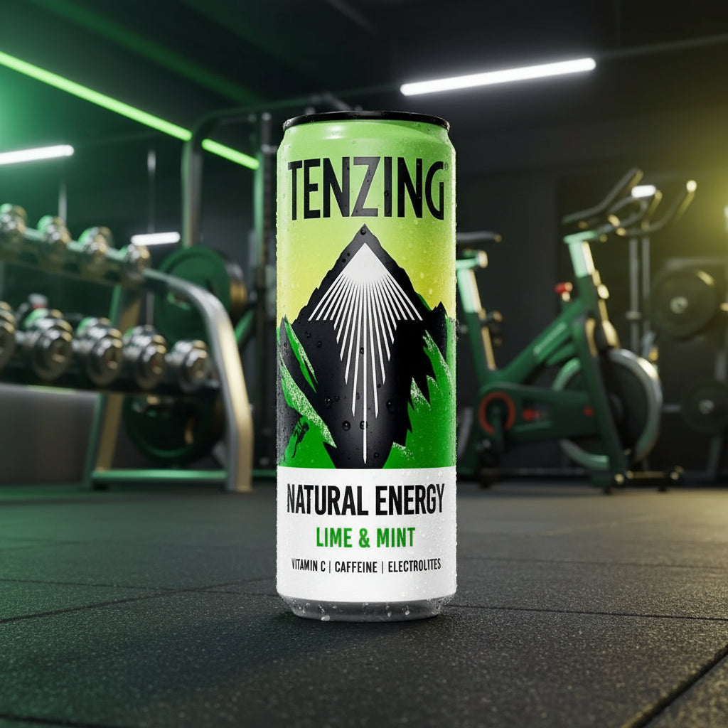 Tenzing BCAA Energy Drink – 12-Can Case - Lime & Mint (330ml)