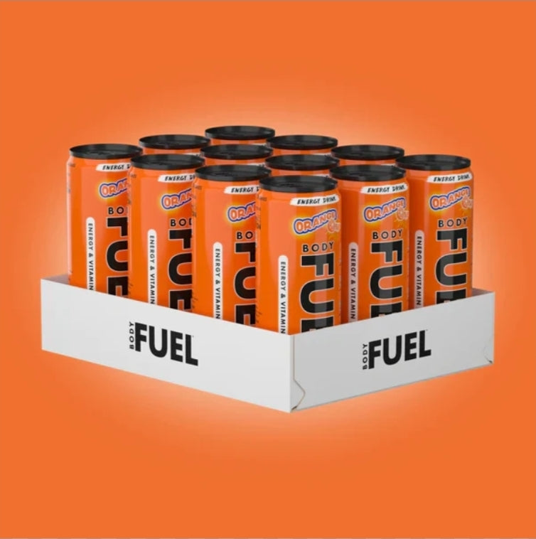 Applied Nutrition Body Fuel Energy Drink – 12-Bottle Case (330ml) - Orange