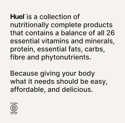 Huel Complete Nutrition High Protein Plant-based (12x 51g Bars) Chocolate Caramel Flavour