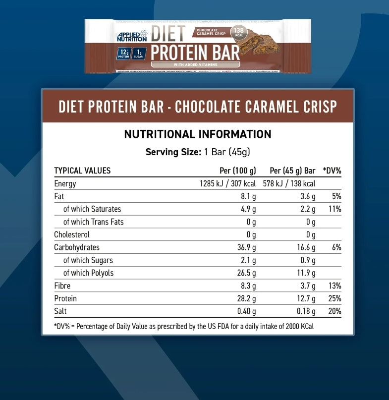 Applied Nutrition Diet Protein Bars (12×45g)