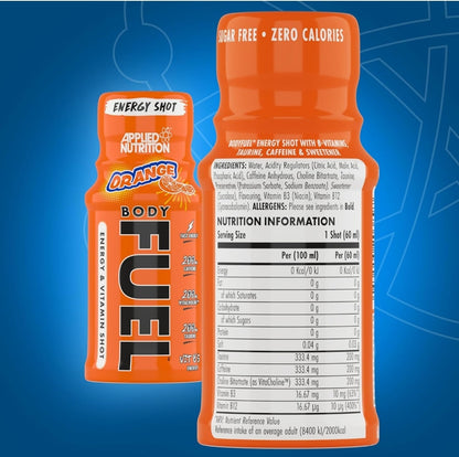 Applied Nutrition BodyFuel Energy Shot ( 12 x 60ml) 2 Flavourings