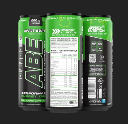 Applied Nutrition ABE pre workout cans 12 pack 330ml Apple & Elderflower