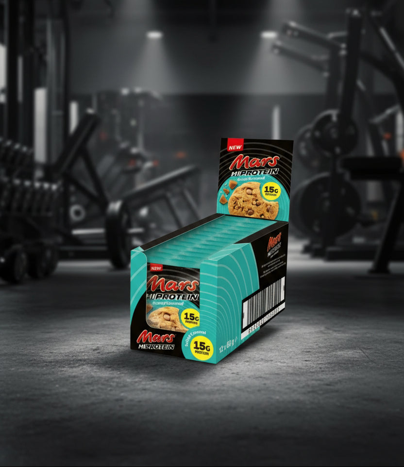 Mars Protein Cookies – 12-Cookie Case (60g) - Salted Caramel
