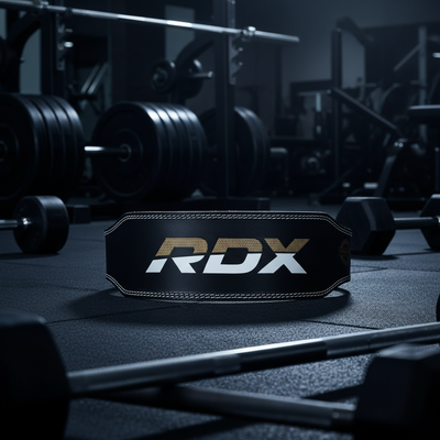 RDX Leather Weightlifting Belt – 4’’