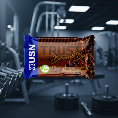 USN Trust Vegan Protein Brownies – 12-Bar Case (60g)