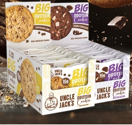 Uncle Jack's Big Protein Cookies (12×100g)