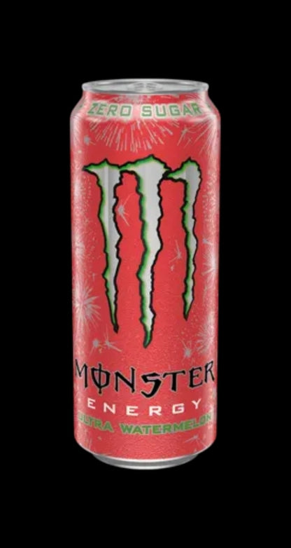 Monster Energy Ultra Drink Can (12 Pack) 500ml (Ultra Watermelon Flavour)