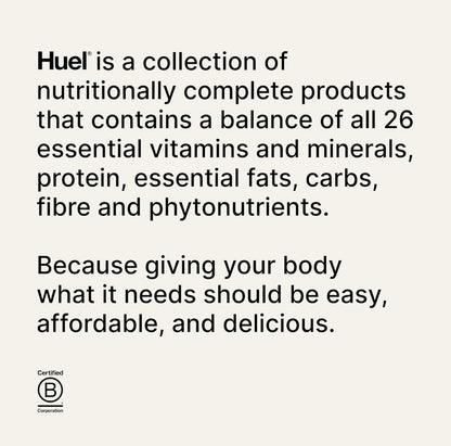 Huel Ready-to-Drink Meal Plant-Based, Gluten-Free 20g Protein Per Bottle (8X 500ml Bottles Banana Flavour