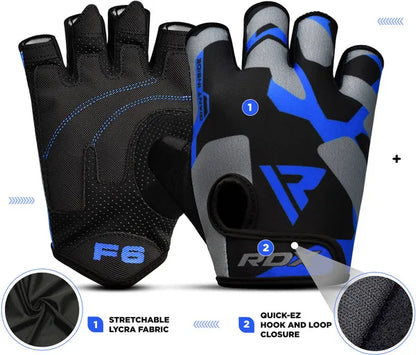 RDX Gym Gloves Sumblimation F6 (Blue)