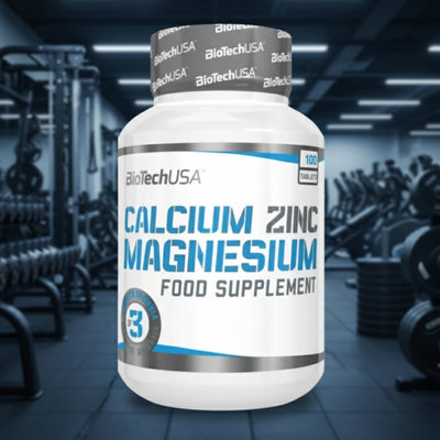 BioTech USA Calcium Zinc Magnesium Capsules – 100-Cap Bottle