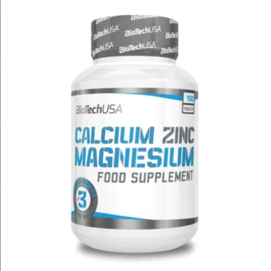 BioTech USA Calcium Zinc Magnesium (100 Caps)