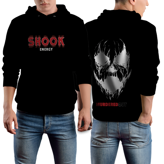 Murdered Out Shook Hoodie Black