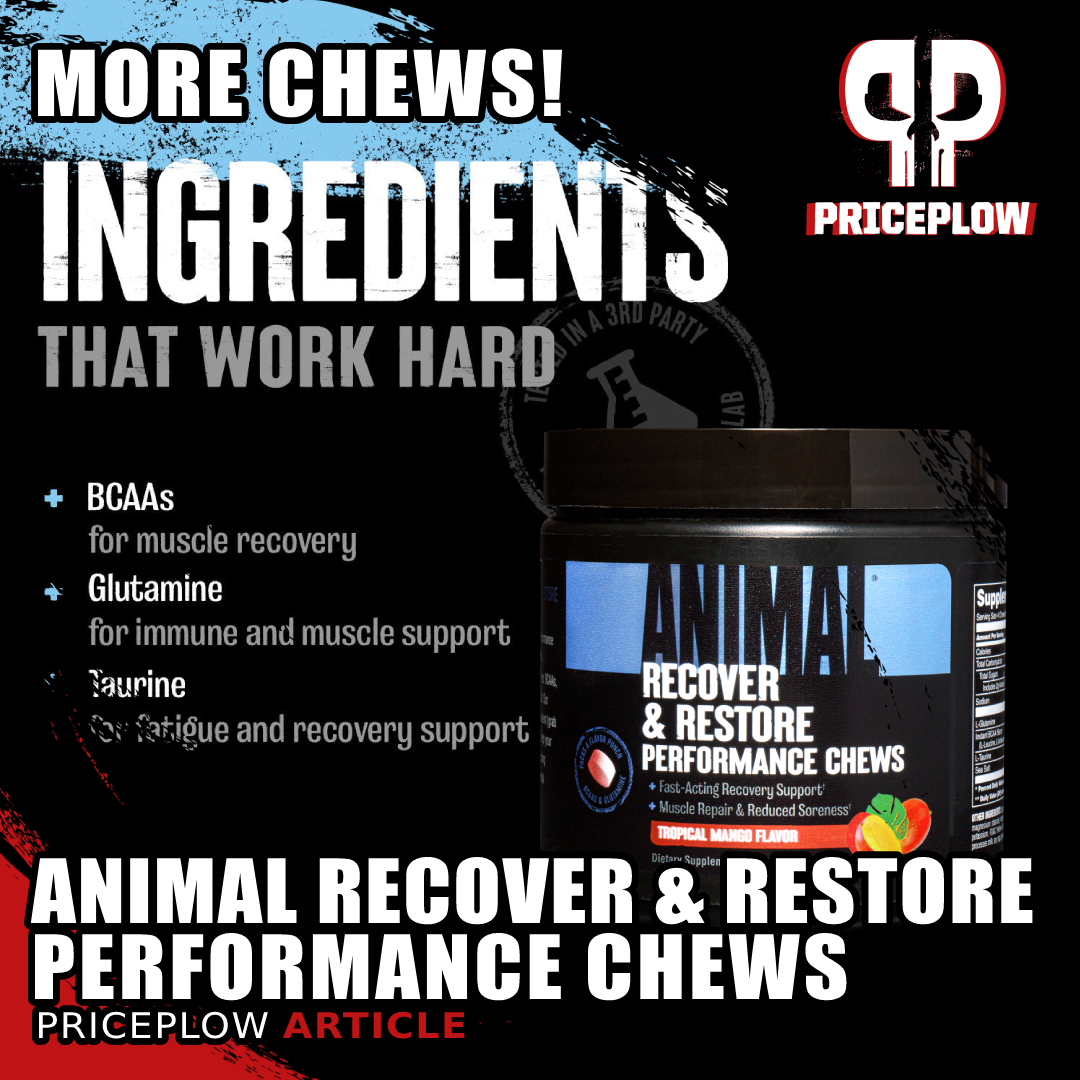Animal Recover & Restore Performance Chews – 120-Tab Bottle