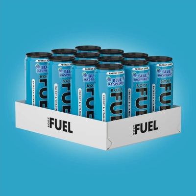 Applied Nutrition Body Fuel Energy Drink – 12-Bottle Case (330ml) - Blue Raspberry