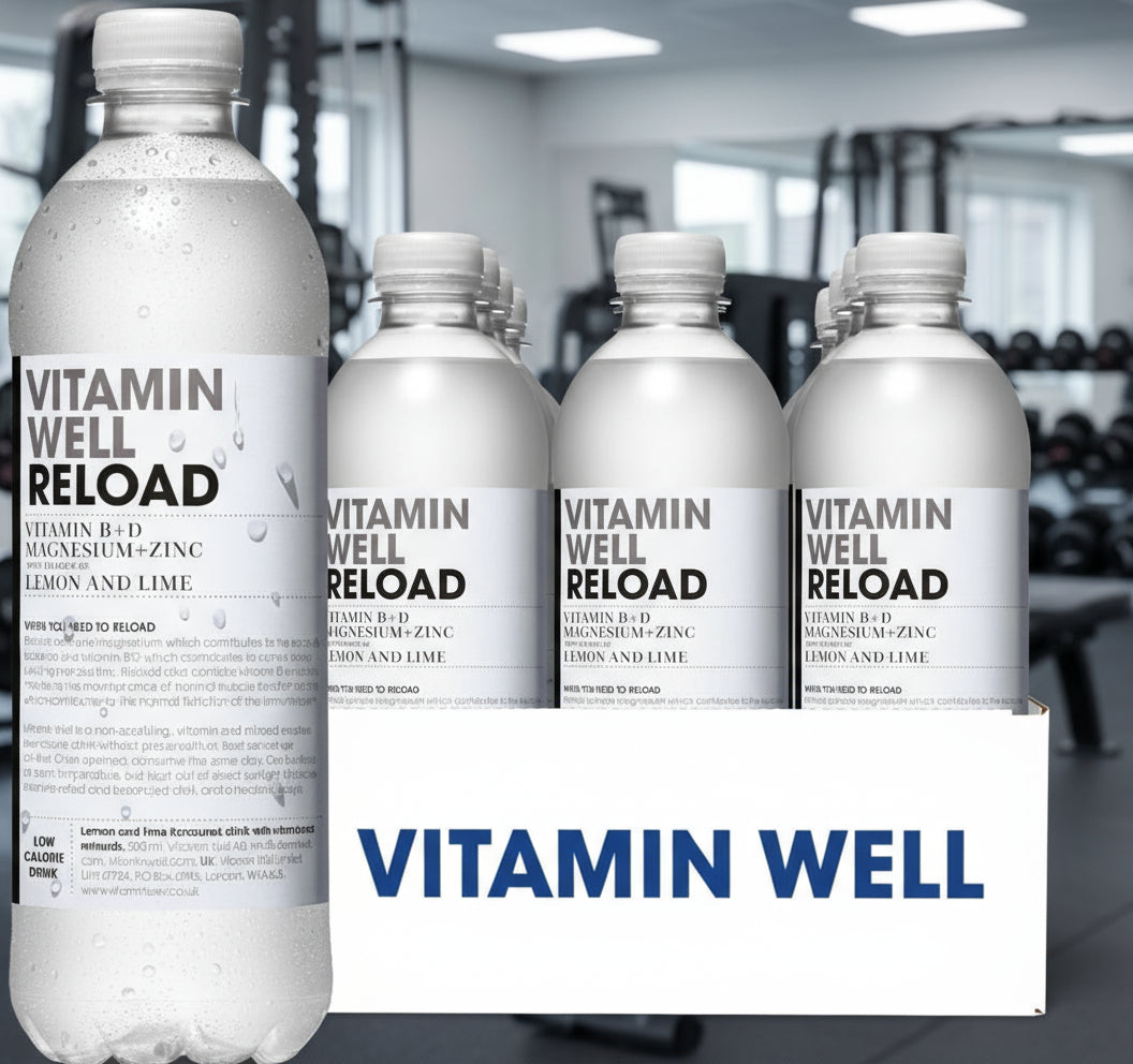 Vitamin Well Low-Calorie Flavoured Water – 12-Bottle Case (500ml) - Reload