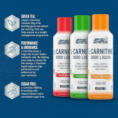 Applied Nutrition L-Carnitine 3000 - 480ml Bottle